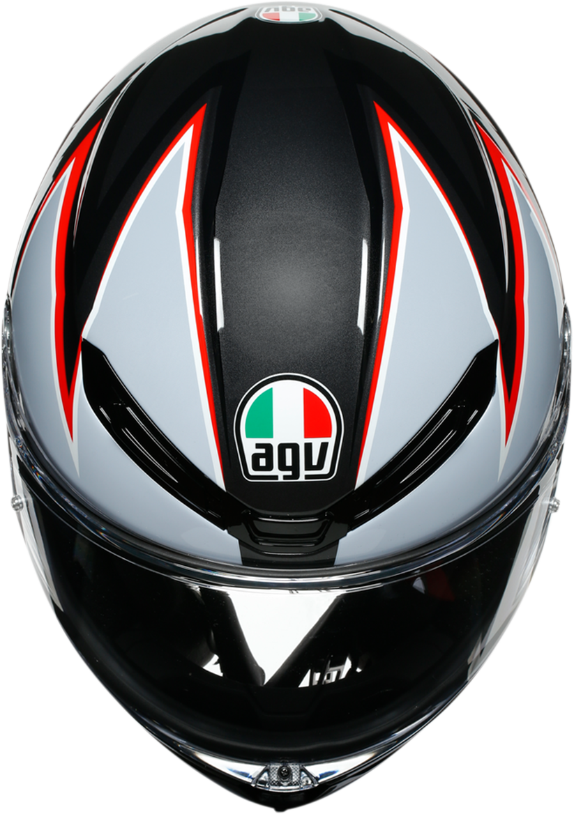AGV K6 Helmet - Flash - Black/Gray/Red - 2XL 216301O2MY01011