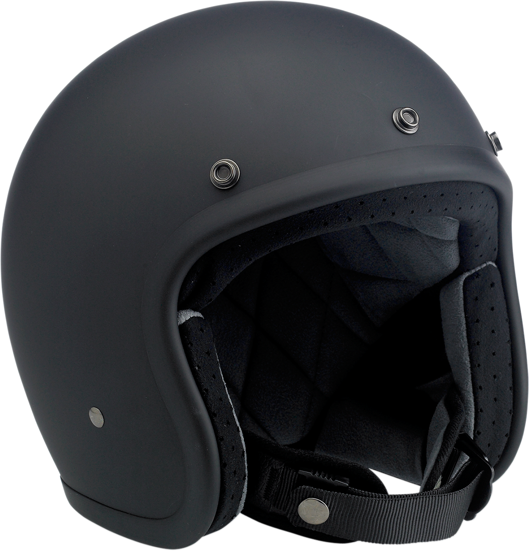 BILTWELL Bonanza Helmet - Flat Black - Large 1001-201-204