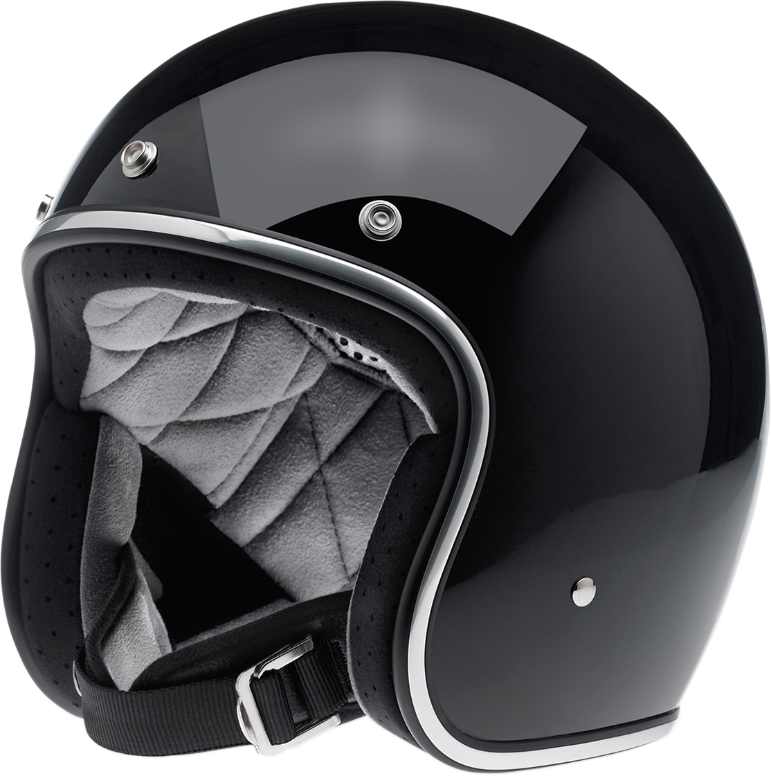 BILTWELL Bonanza Helmet - Gloss Black - XS 1001-101-201