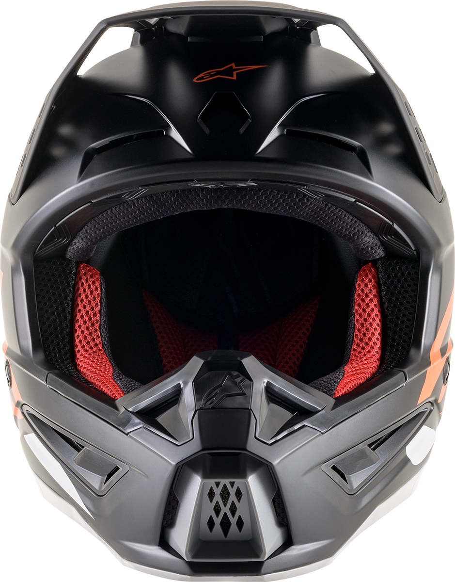 ALPINESTARS SM5 Helmet - Compass - Matte Black/Orange Fluo - Small 8303321-1149-SM