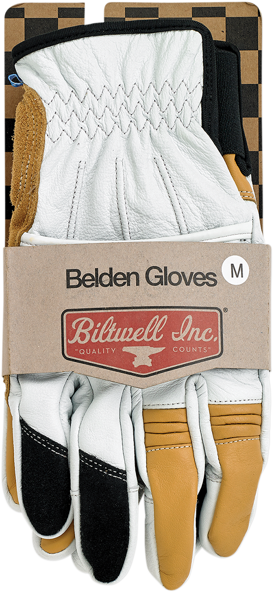 BILTWELL Belden Gloves - Cement - Medium 1505-0409-303