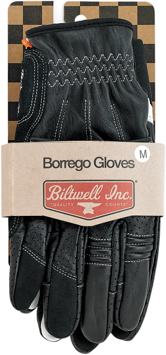 BILTWELL Borrego Gloves - Black/Cement - XL 1506-0104-305