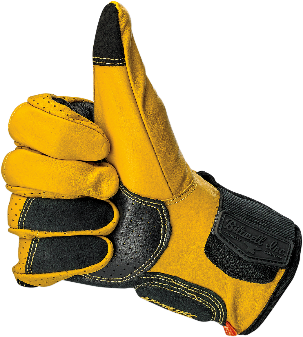 BILTWELL Borrego Gloves - Gold -Medium 1506-0701-303