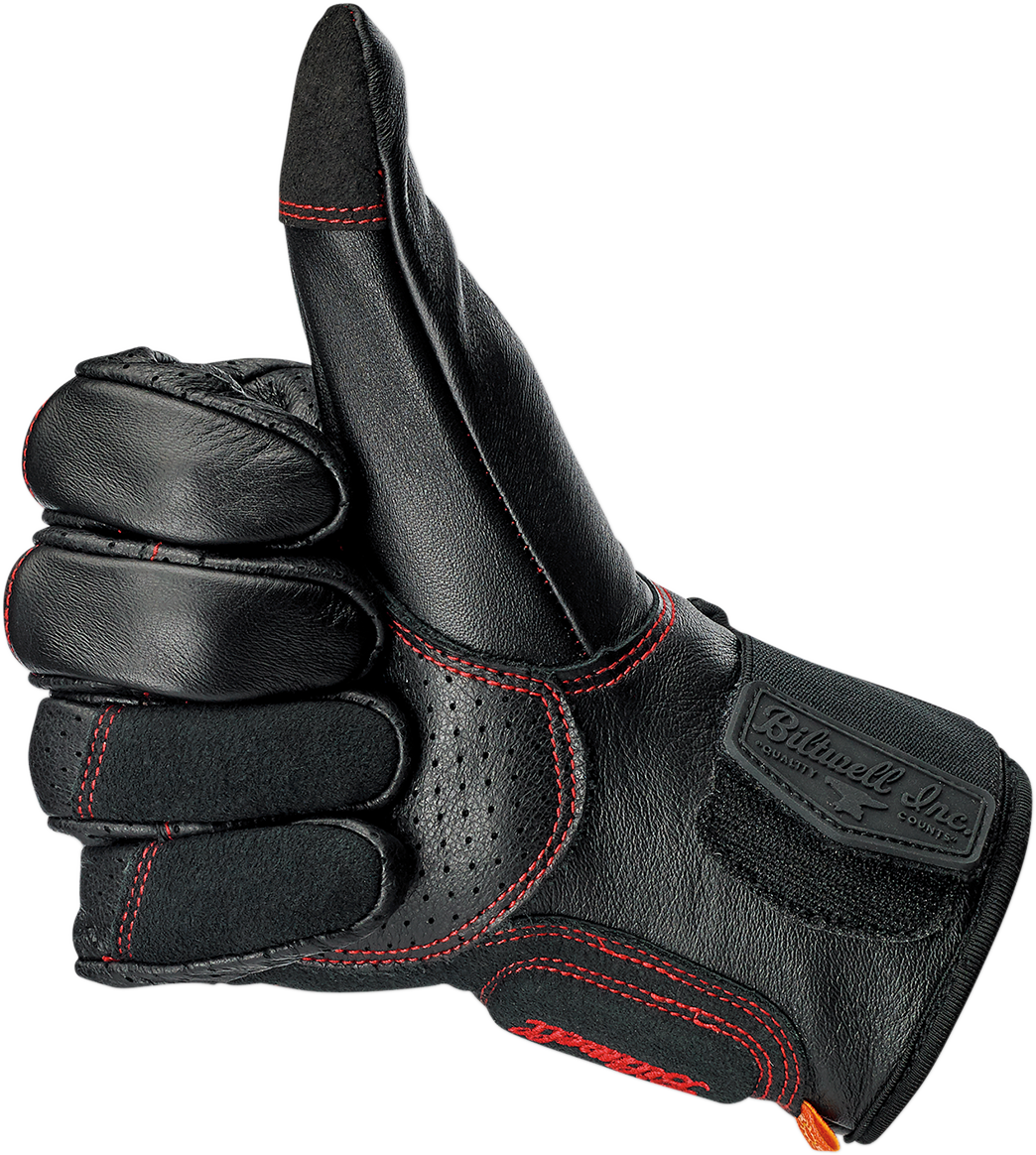 BILTWELL Borrego Redline Gloves - Large 1506-0108-304