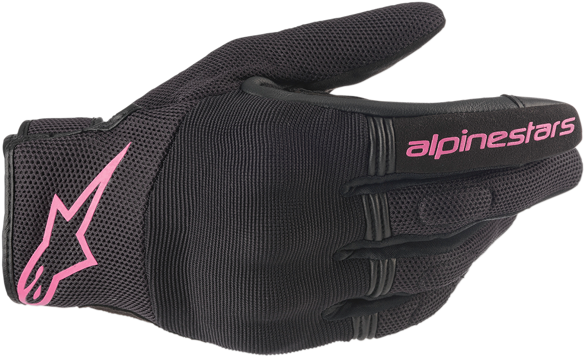 ALPINESTARS Women's Copper Gloves - Black/Pink - Large 3598420-1039-L