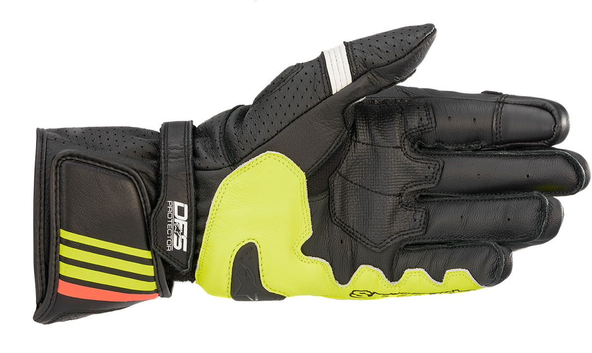 ALPINESTARS GP Plus R v2 Gloves - Black/Yellow/Red - 2XL 3556520-1538-2X