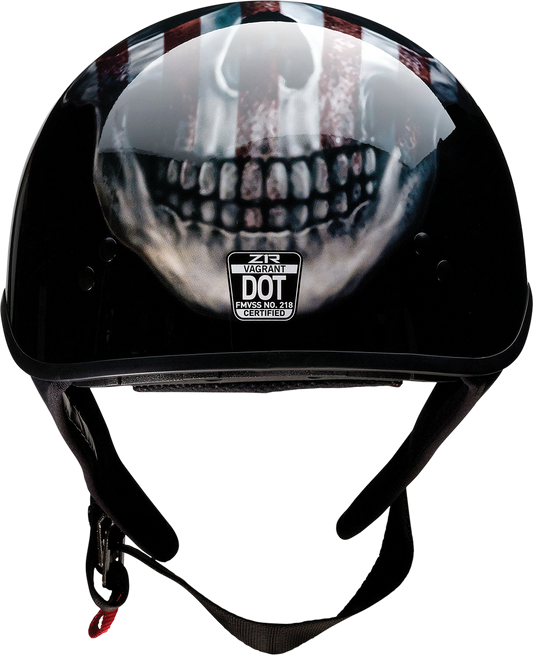 Z1R Vagrant Helmet - USA Skull - Black - Small 0103-1308