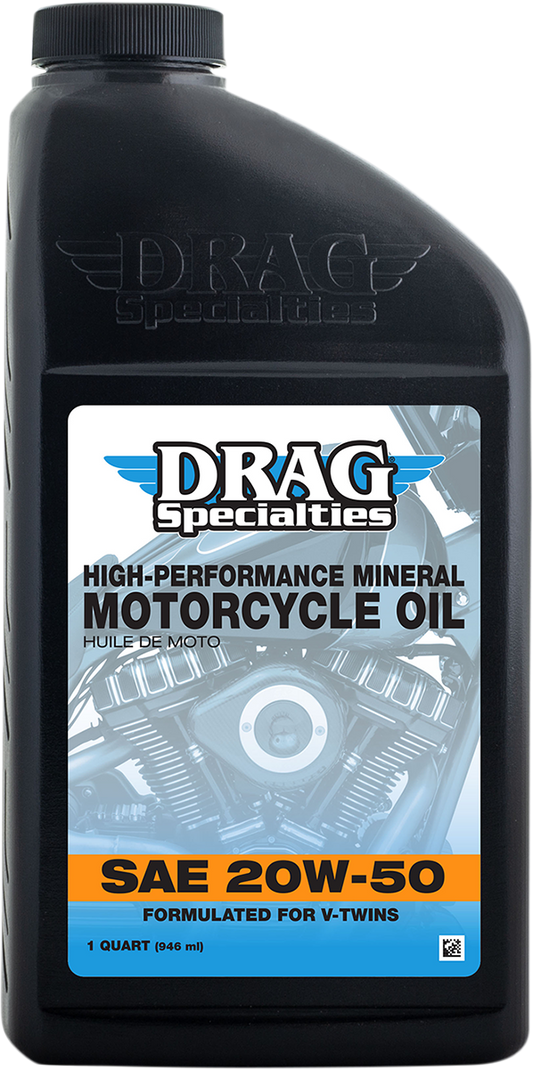 DRAG SPECIALTIES OIL Engine Oil - 20W-50 - 1 U.S. quart 198919