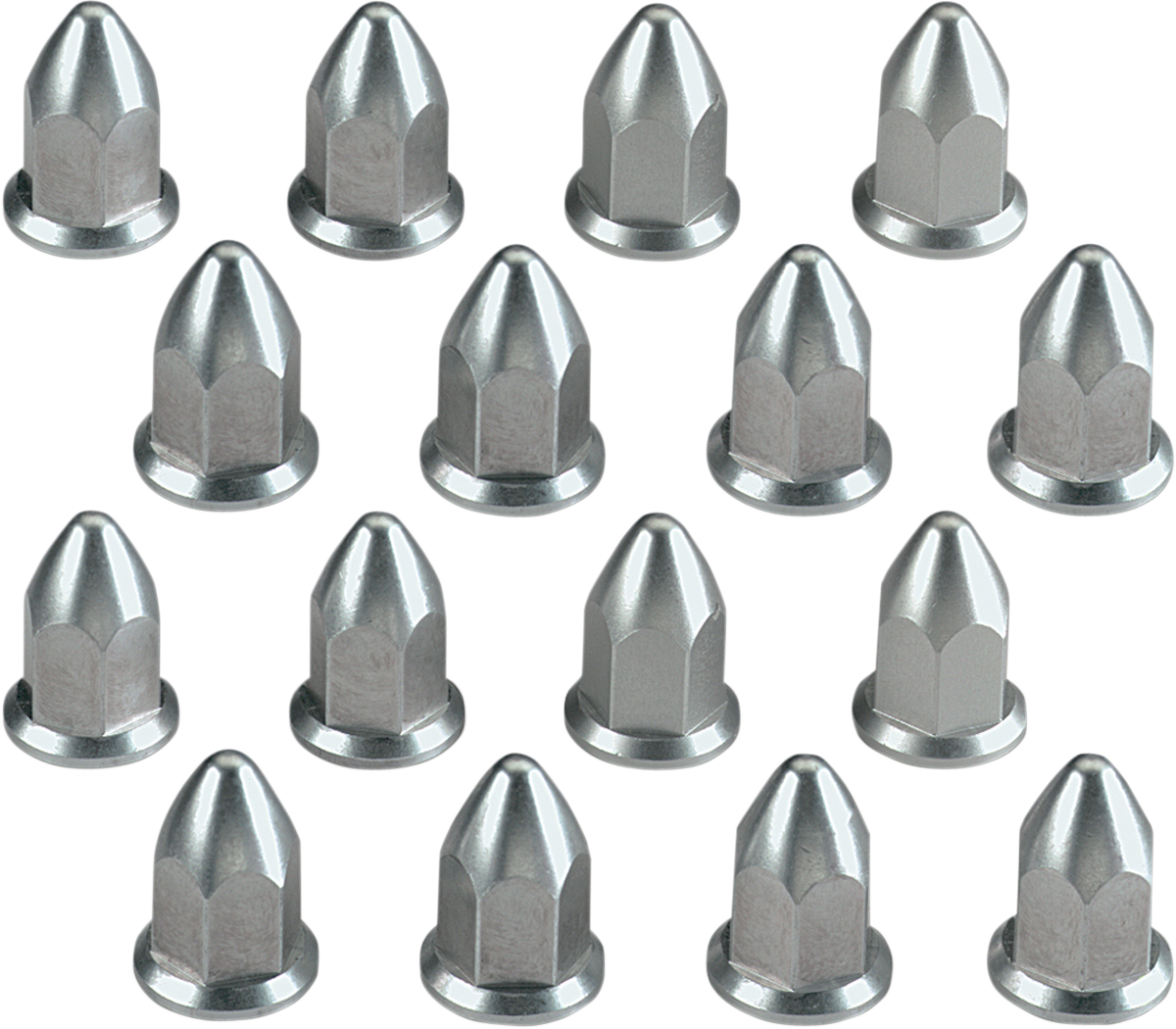 MOOSE RACING Wheel Lug Nut - Flat - Polished - 16 Pack 0223-0012
