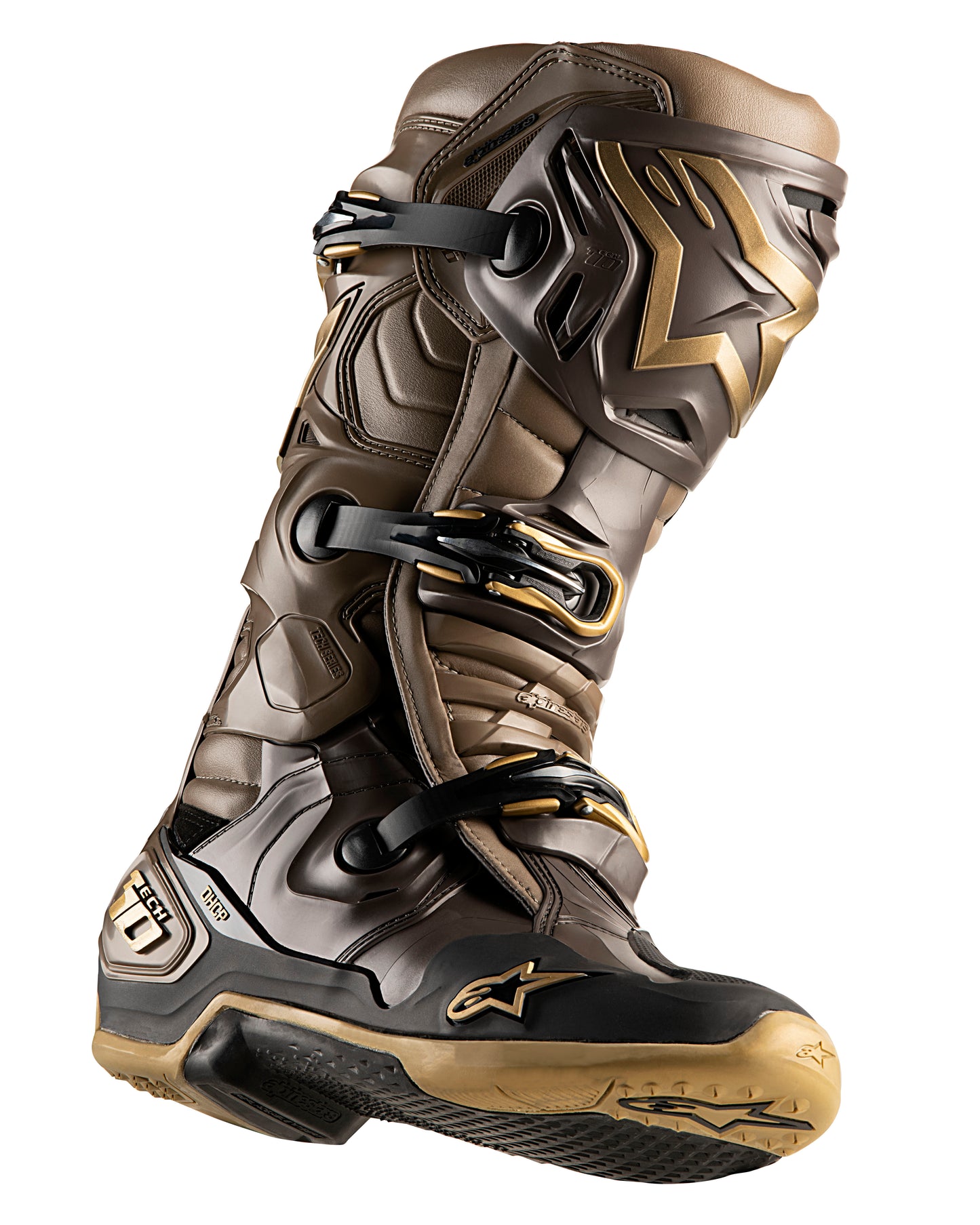 Tech 10 Le Squad 23 Boots Dark Brown/Kangaroo Gold 8