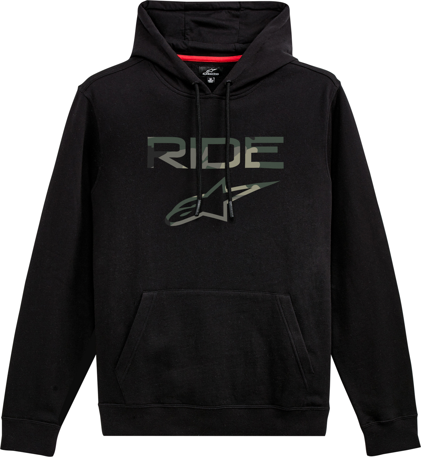 Ride 2.0 Camo Hoodie Black Lg