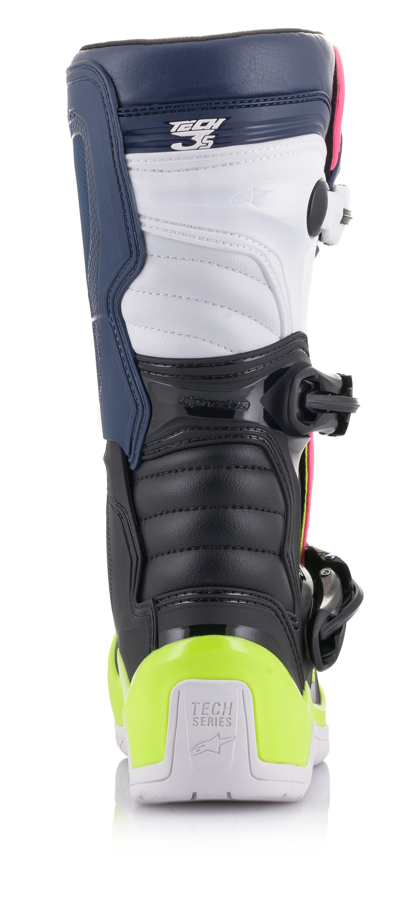 Tech 3s Kids Boots Black/ Dark Blue/Pink Fluo Sz 01