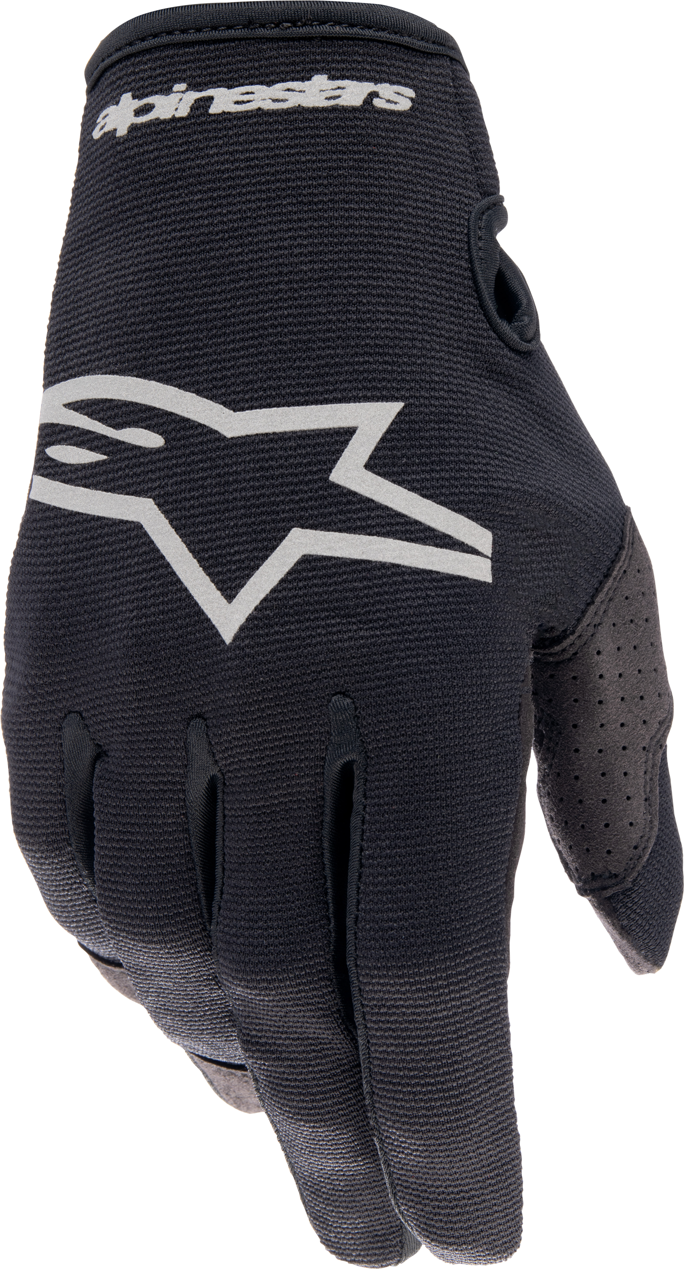 Radar Gloves Black/Brushed Silver Sm