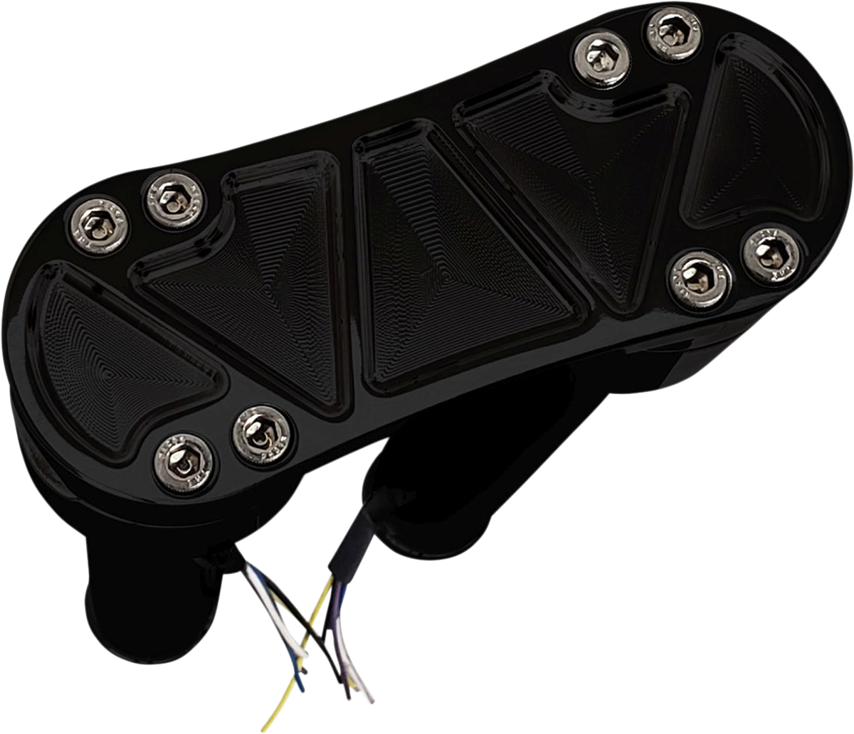ACCUTRONIX Risers - Threaded - 12" - Black HR2212-B