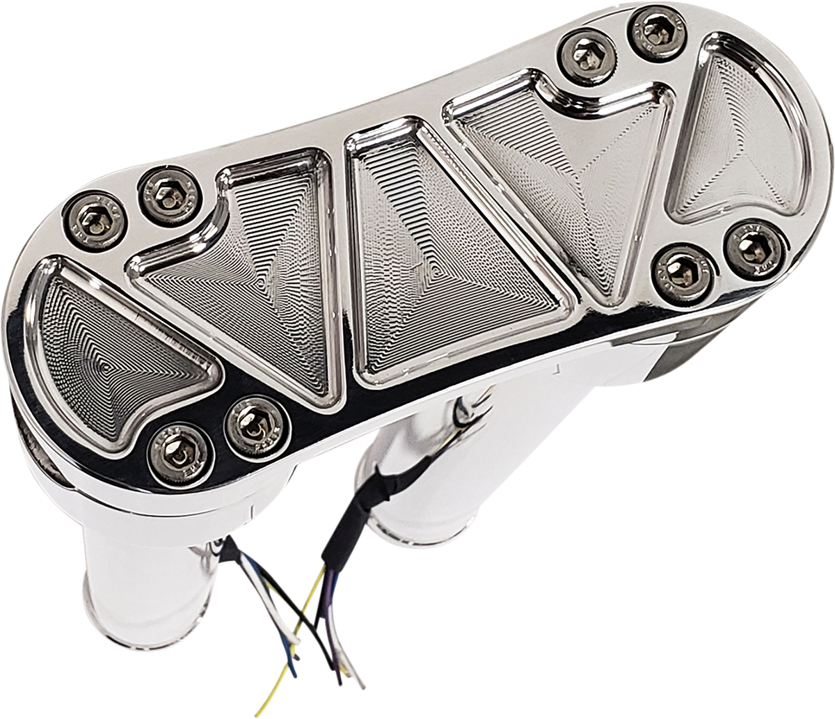 ACCUTRONIX Risers - Threaded - 12" - Chrome HR2212-C