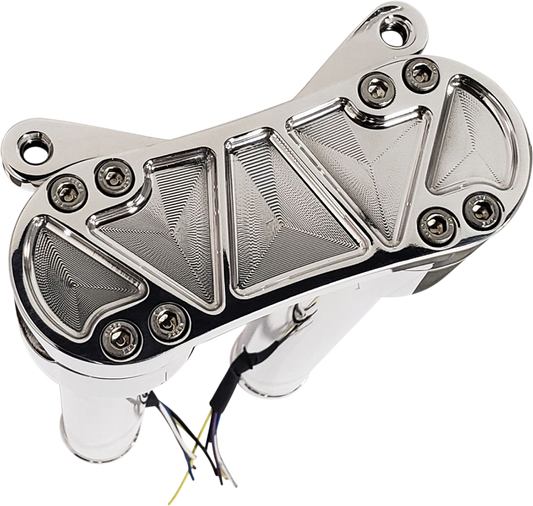 ACCUTRONIX Risers - Threaded - 10" - Gauge Mount - Chrome HR2210-MC