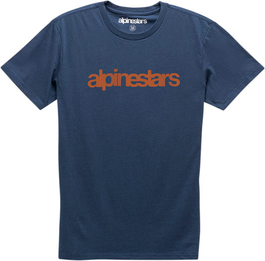 ALPINESTARS Heritage Word T-Shirt - Navy/Red - 2XL 12107300670302X