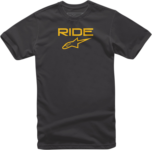 ALPINESTARS Ride 2.0 T-Shirt - Black/Yellow - 2XL 10387200010502X