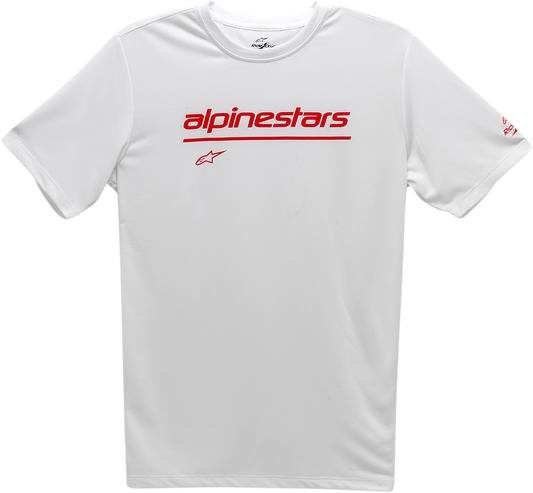 ALPINESTARS Tech Line Up Performance T-Shirt - White - 2XL 1211738000202X