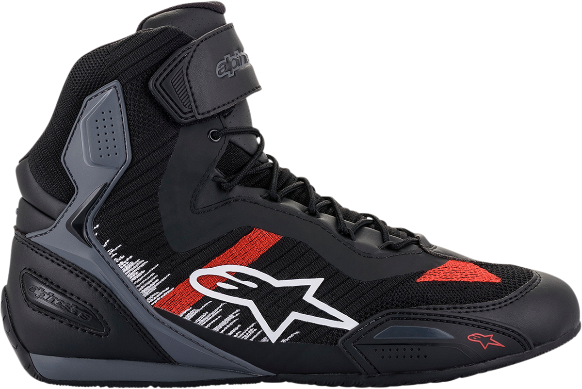ALPINESTARS Faster-3 Rideknit Shoes - Black/Gray/Red - US 10 2510319116510
