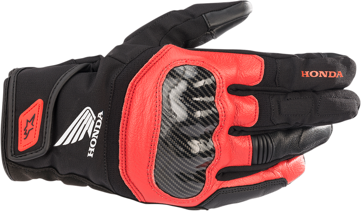 ALPINESTARS SMX-Z Waterproof Honda Gloves - Black/Red - 2XL 3527321-1303-2X