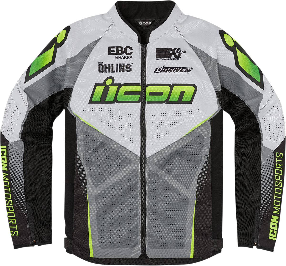 ICON Hooligan Ultrabolt Jacket - Gray/Hi-Vis - 2XL 2820-5538