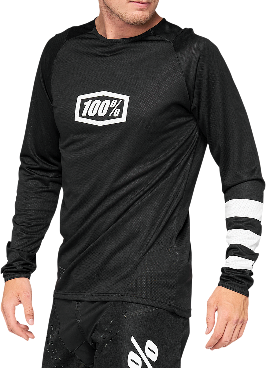 100% R-Core Long-Sleeve Jersey - Black - 2XL 41104-001-14