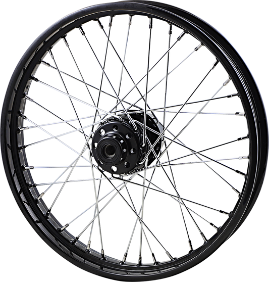 DRAG SPECIALTIES Front Wheel - Single/Dual Disc/No ABS - Black - 21"x2.15" 64455B