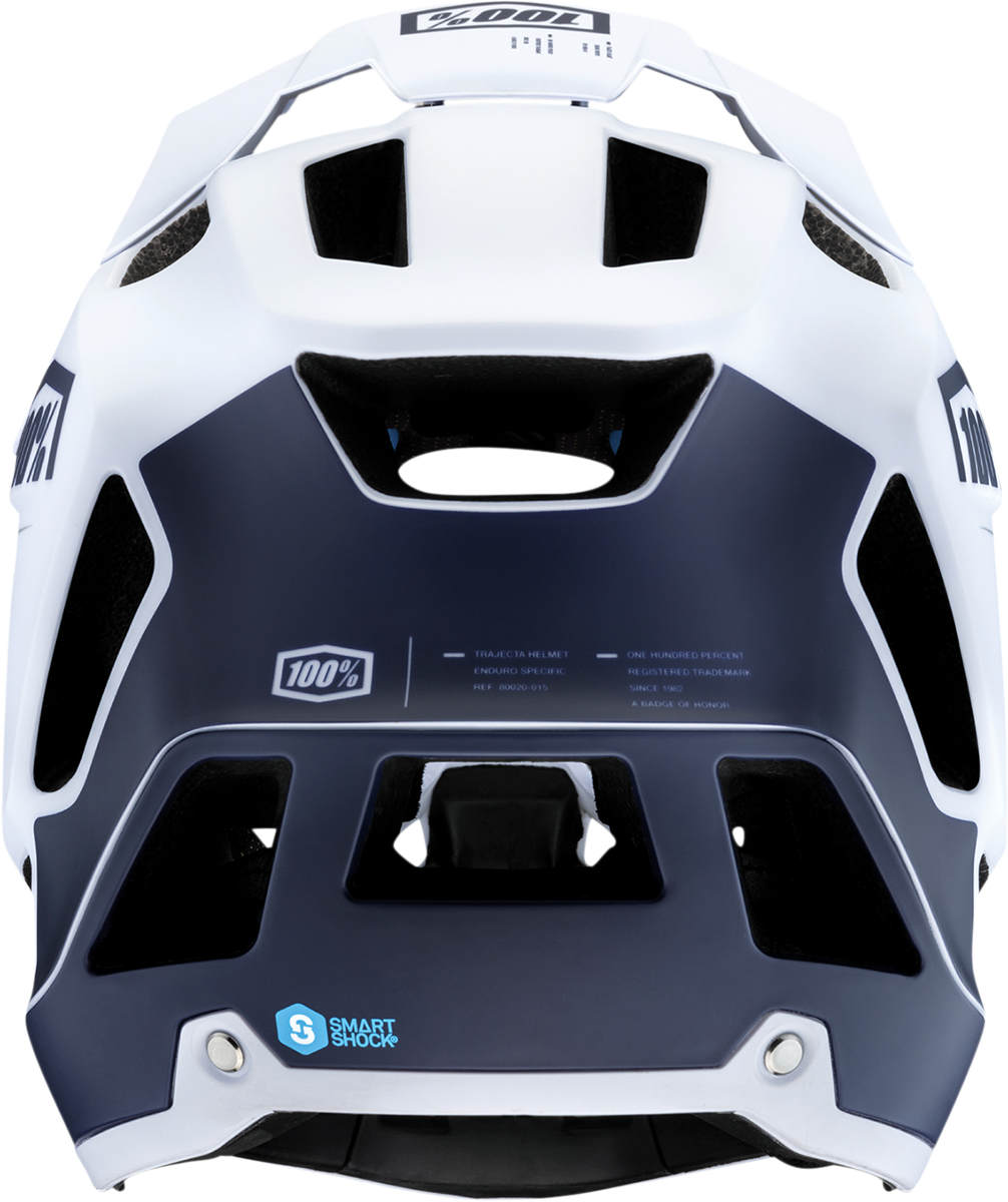 100% Trajecta Helmet - Fidlock - Black/White - Large 80003-00007