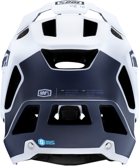 100% Trajecta Helmet - Fidlock - Black/White - XL 80003-00008