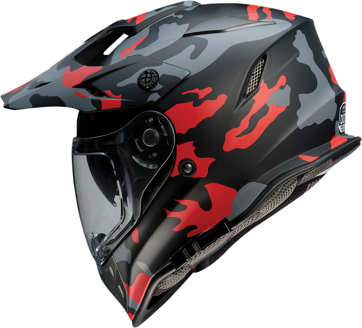 Z1R Range Helmet - Camo - Red - Large 0140-0096