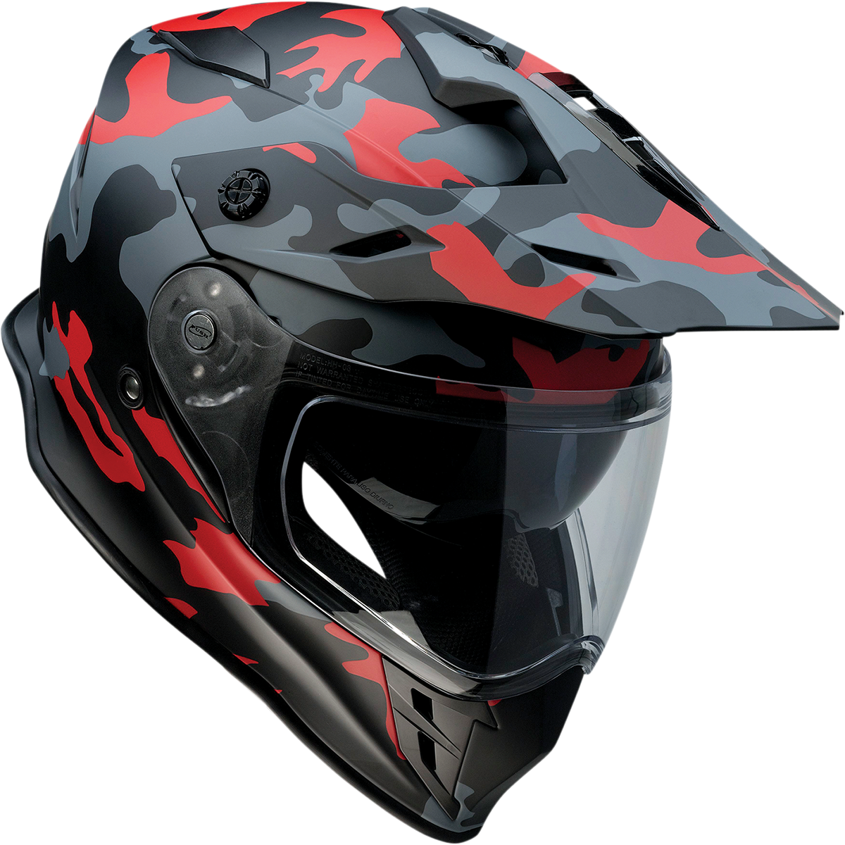 Z1R Range Helmet - Camo - Red - Small 0140-0094