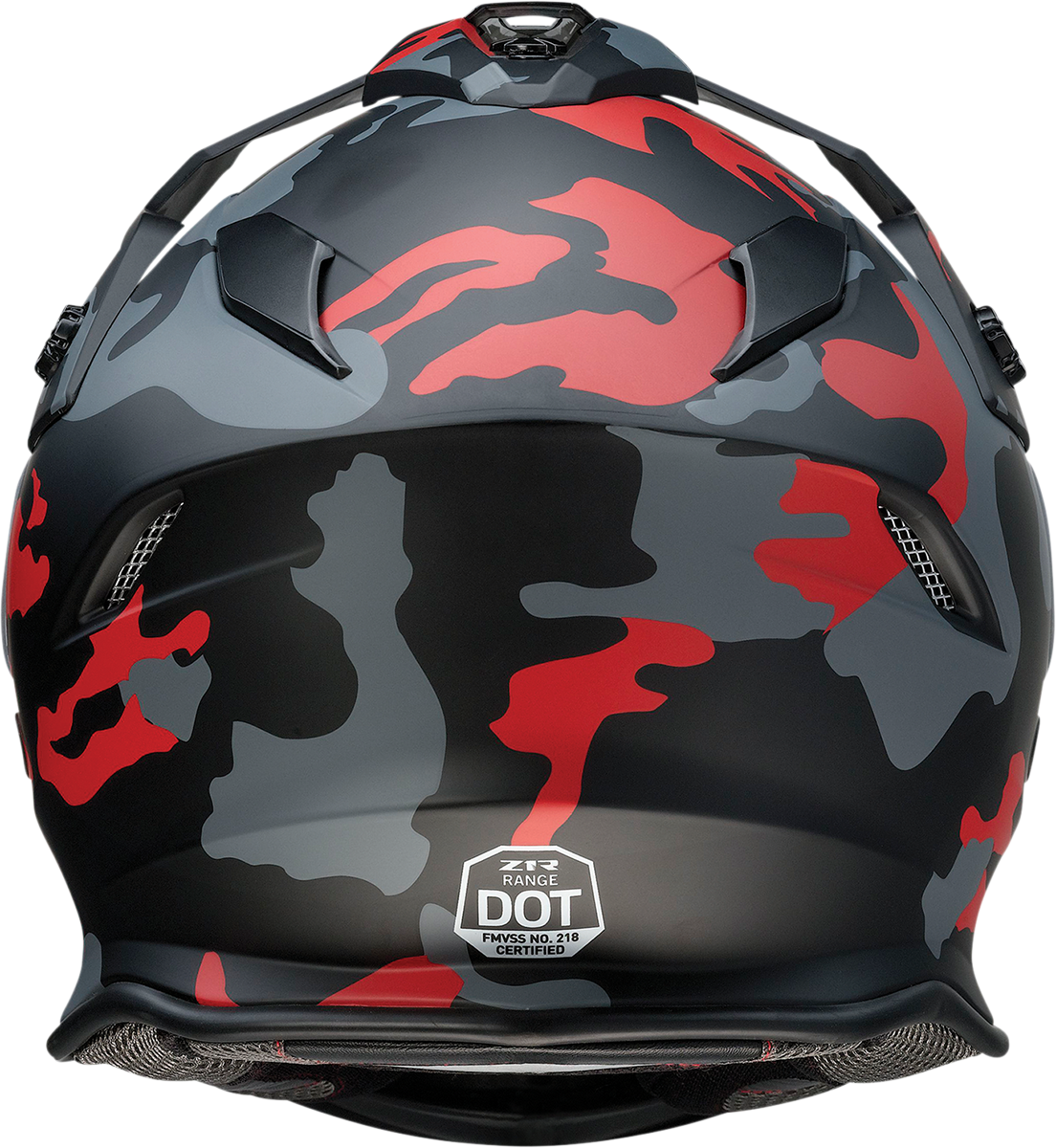 Z1R Range Helmet - Camo - Red - Medium 0140-0095