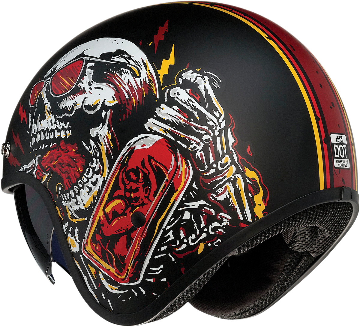 Z1R Saturn Helmet - Devil Made Me - Black/Red - Small 0104-2817