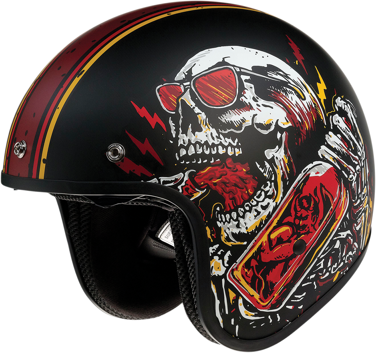 Z1R Saturn Helmet - Devil Made Me - Black/Red - XS 0104-2816