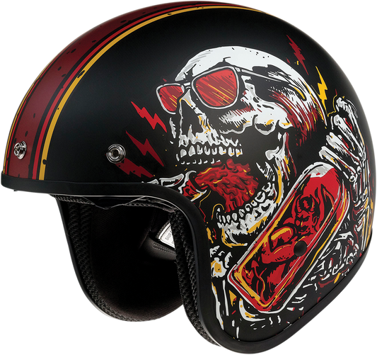 Z1R Saturn Helmet - Devil Made Me - Black/Red - XS 0104-2816