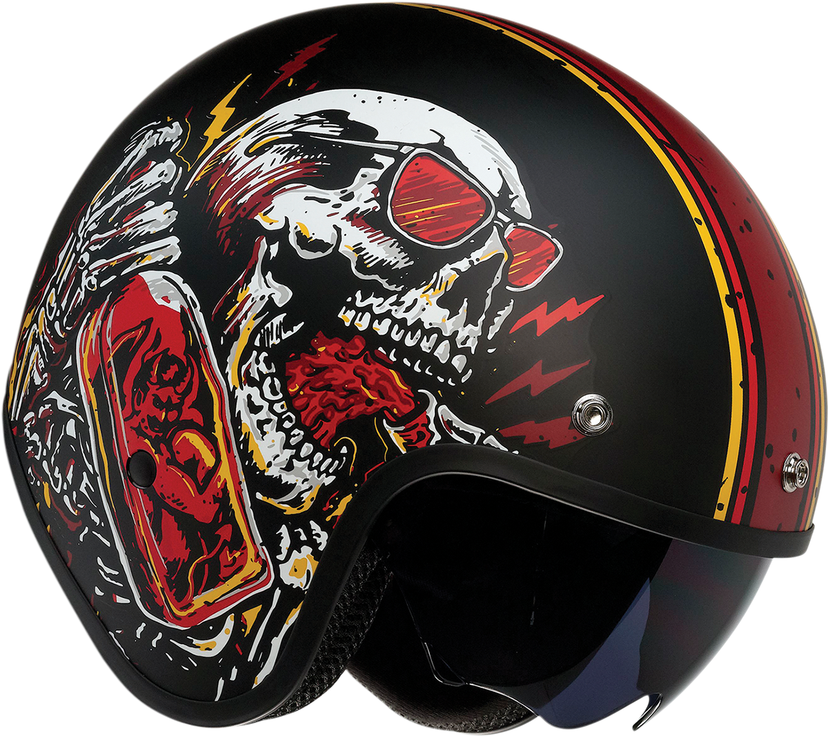 Z1R Saturn Helmet - Devil Made Me - Black/Red - XS 0104-2816