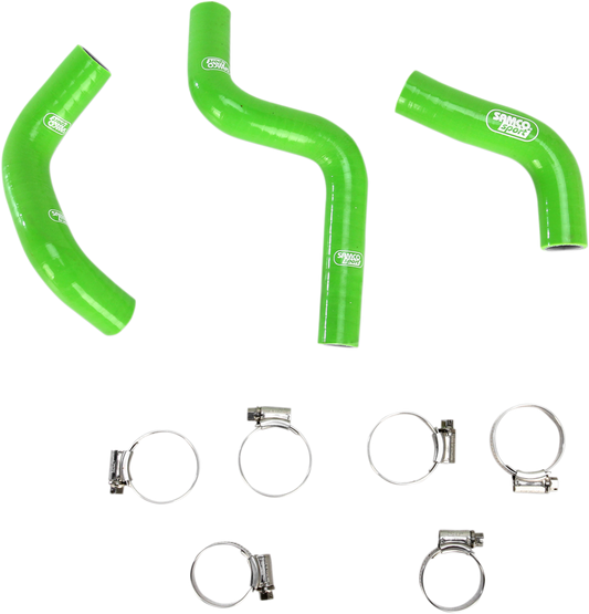 MOOSE RACING Radiator Hose Kit - Green - Kawasaki MBU-KAW-63-GR