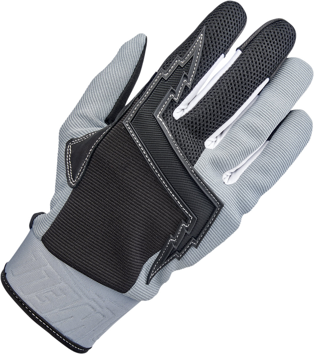 BILTWELL Baja Gloves - Gray/Black - Small 1508-1101-302