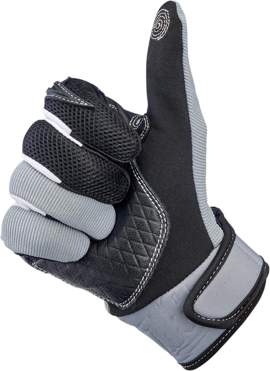 BILTWELL Baja Gloves - Gray/Black - Small 1508-1101-302