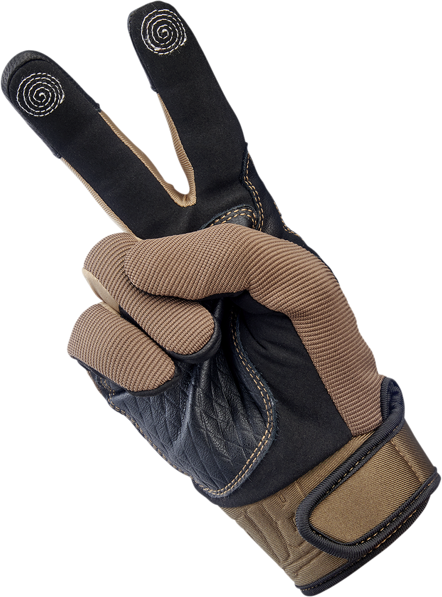 BILTWELL Baja Gloves - Chocolate/Black - XS 1508-0201-301