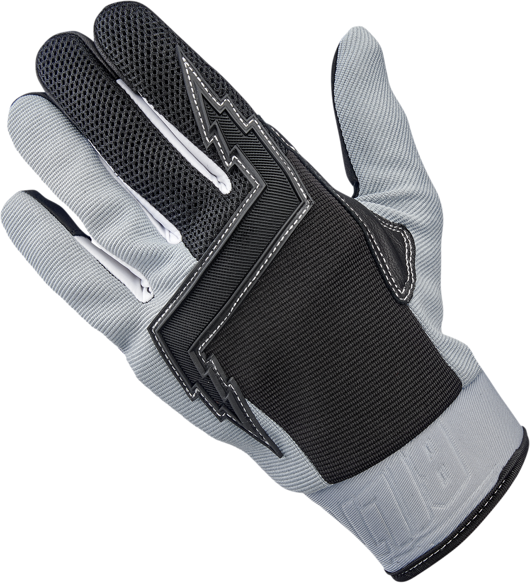 BILTWELL Baja Gloves - Gray/Black - Small 1508-1101-302