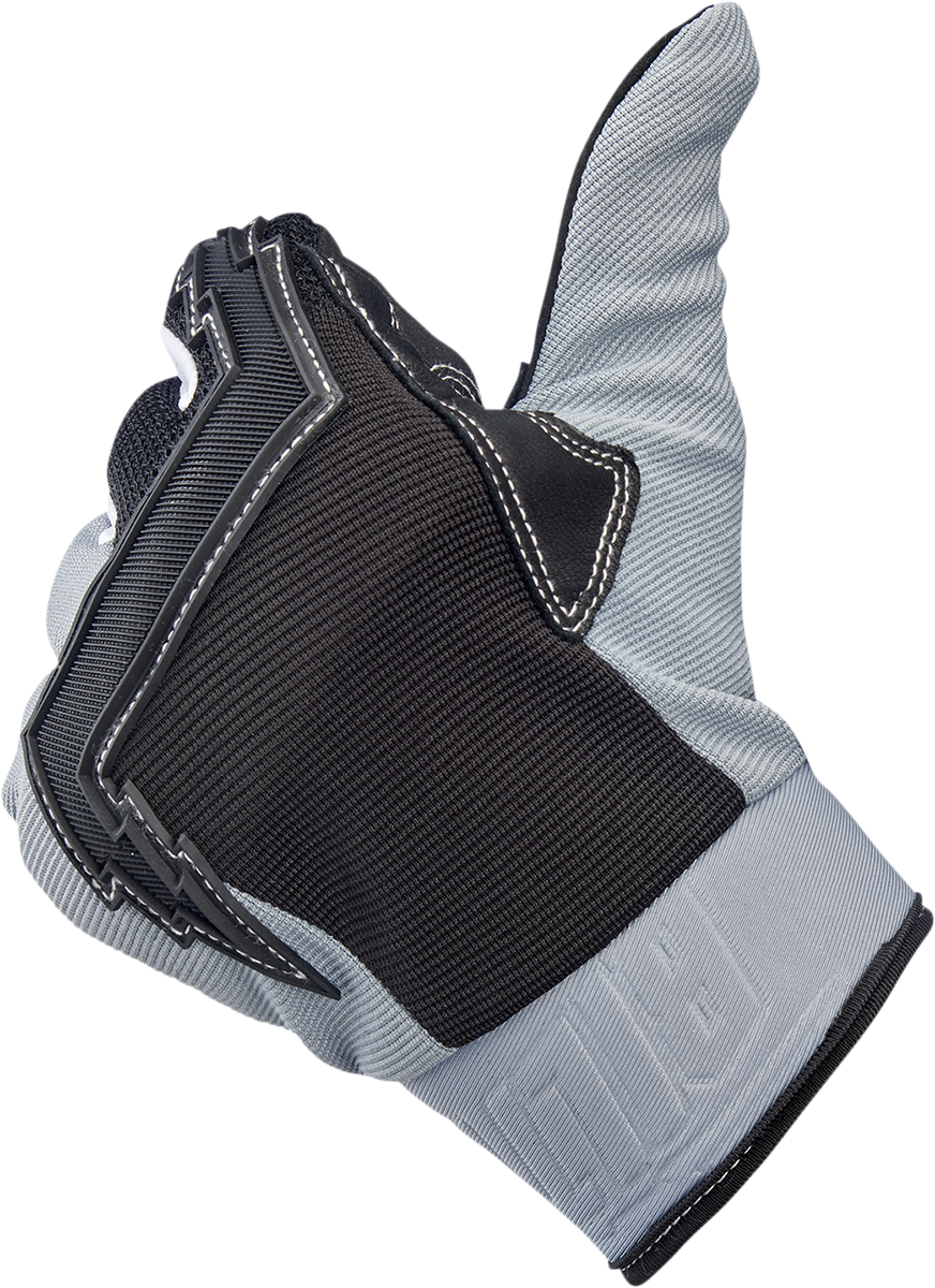 BILTWELL Baja Gloves - Gray/Black - Small 1508-1101-302