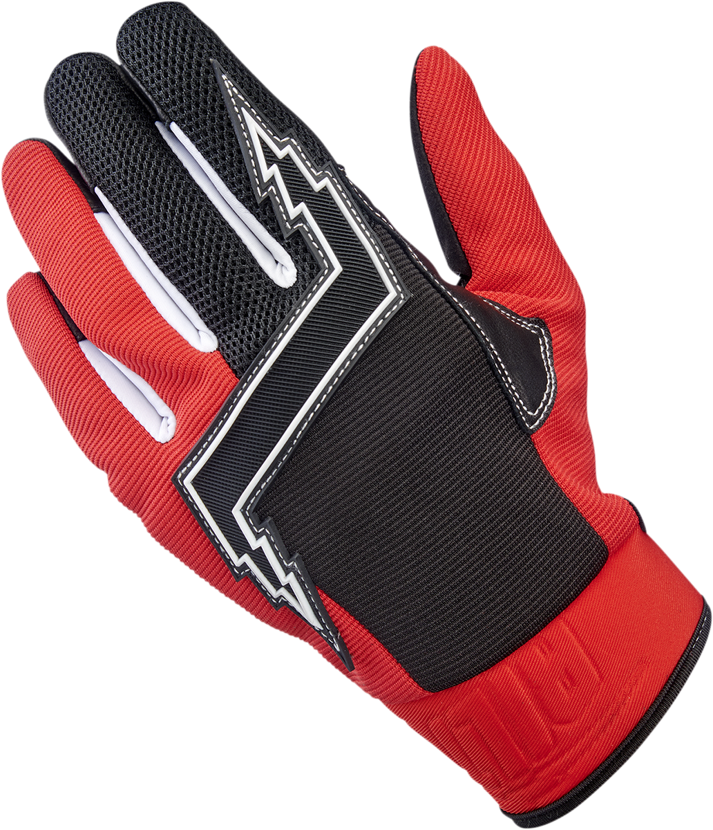 BILTWELL Baja Gloves - Red/Black - XS 1508-0801-301