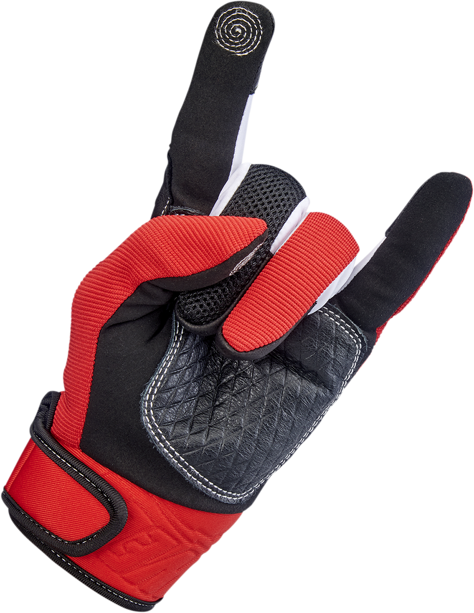 BILTWELL Baja Gloves - Red/Black - XS 1508-0801-301