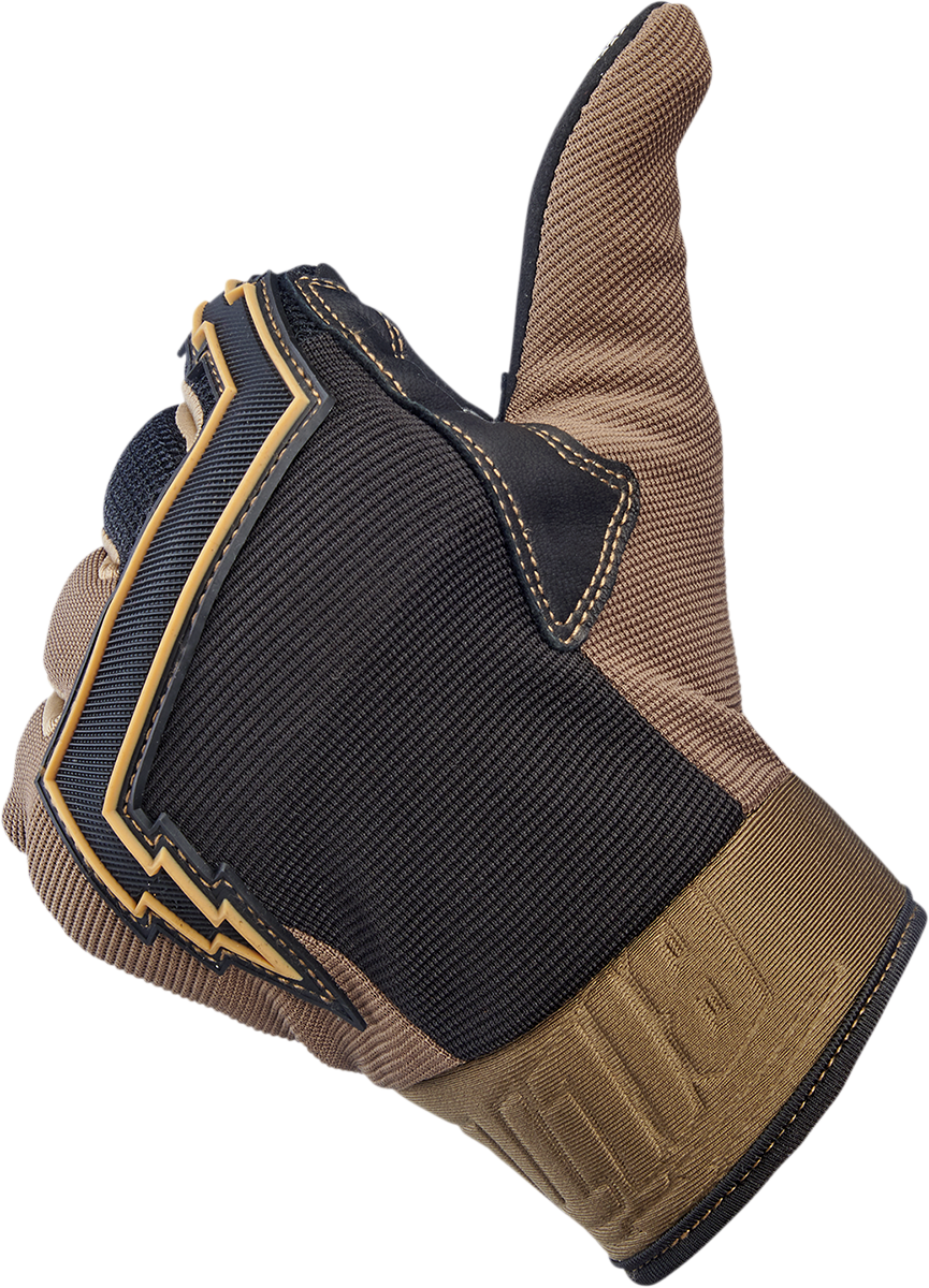 BILTWELL Baja Gloves - Chocolate/Black - Large 1508-0201-304
