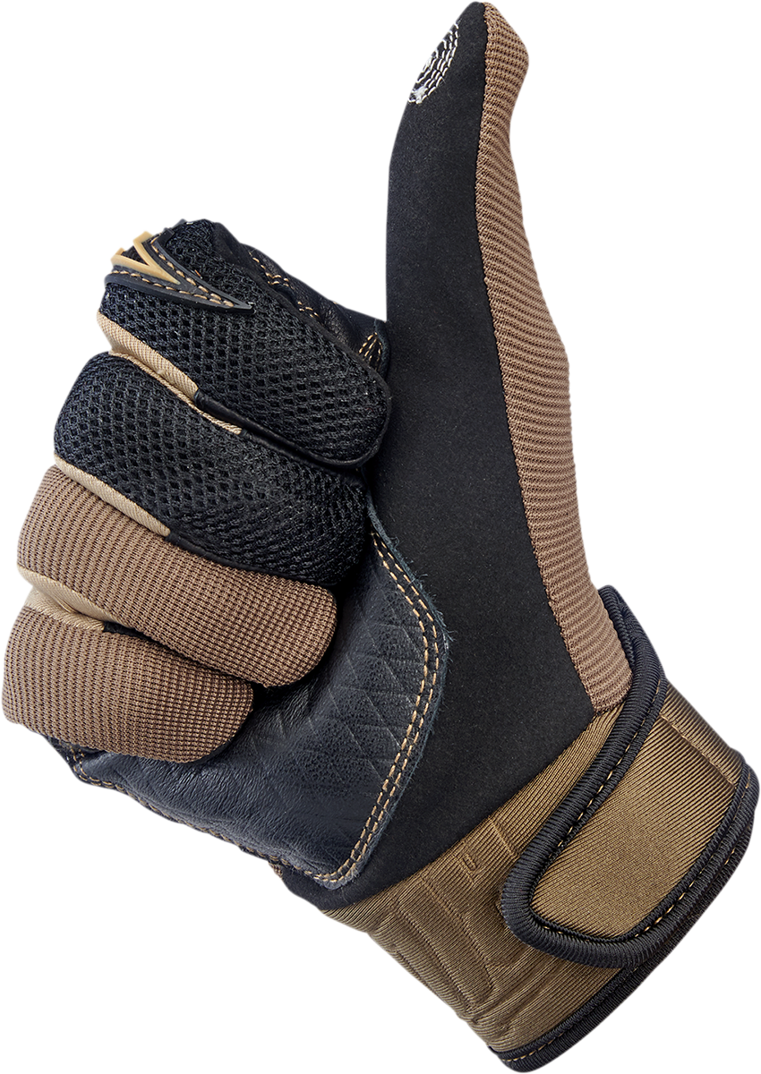 BILTWELL Baja Gloves - Chocolate/Black - XS 1508-0201-301