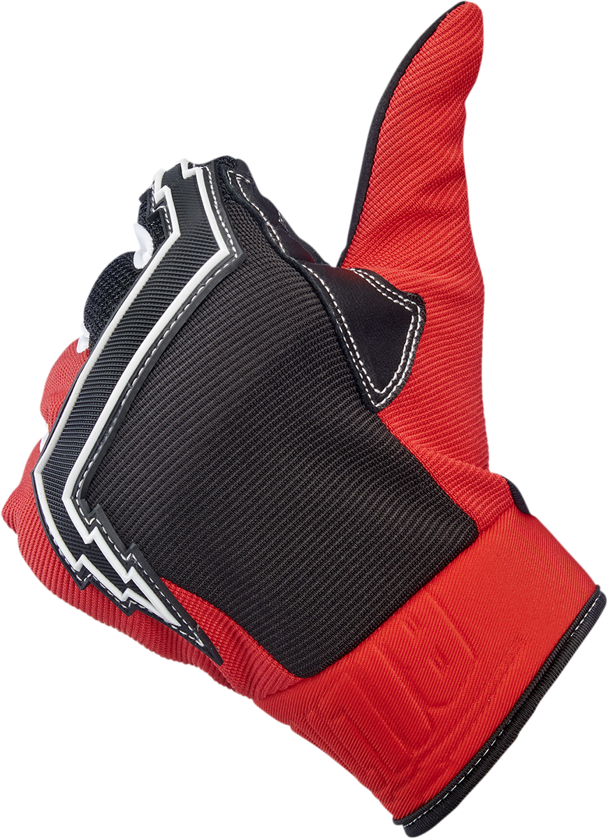 BILTWELL Baja Gloves - Red/Black - XS 1508-0801-301