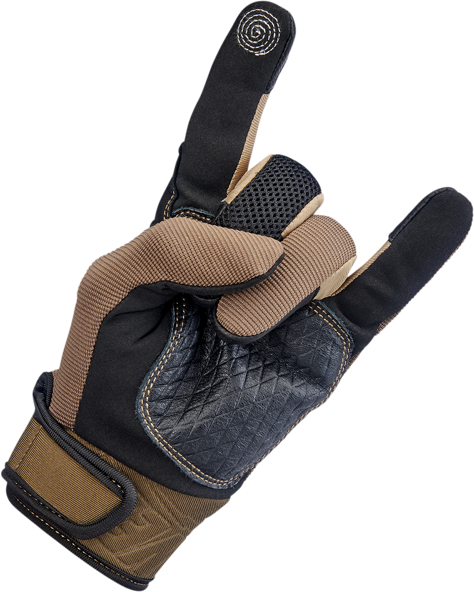 BILTWELL Baja Gloves - Chocolate/Black - Large 1508-0201-304
