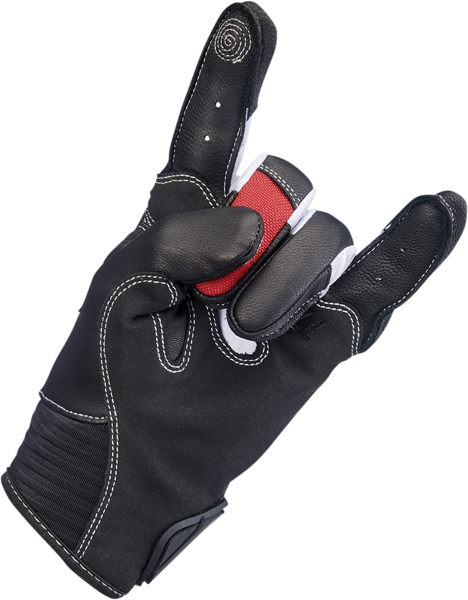 BILTWELL Bridgeport Gloves - Red/Black - 2XL 1509-0801-306